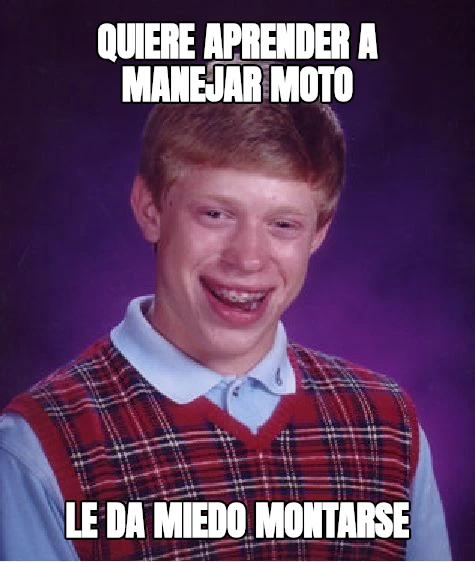 Quiere aprender a manejar moto Le da miedo montarse