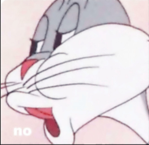 Bugs Bunny diciendo No