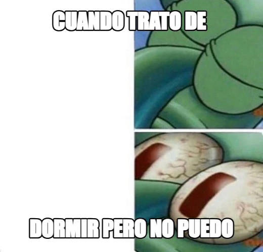 cuando trato de  dormir pero no puedo