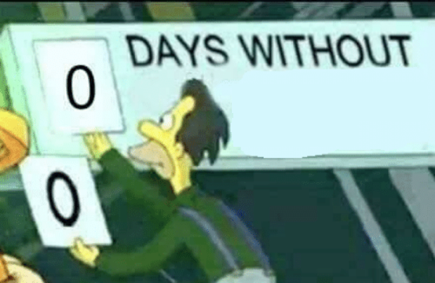 0 días sin incidentes