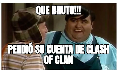 que bruto!!! perdió su cuenta de clash of clan