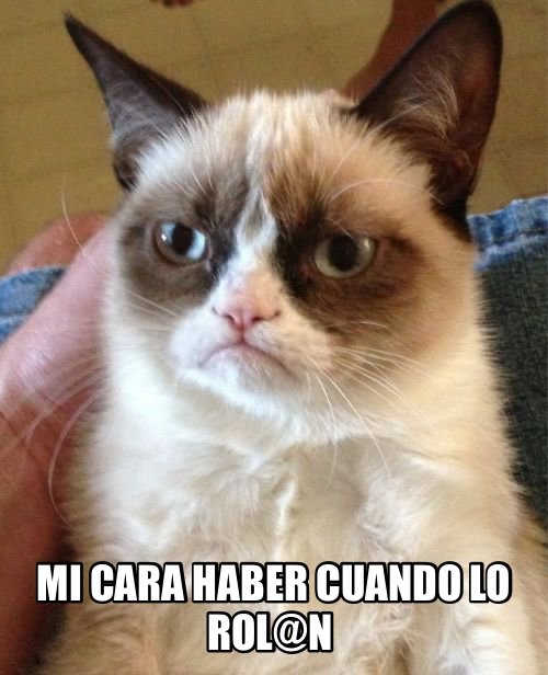 Mi cara haber cuando lo rol@n 
