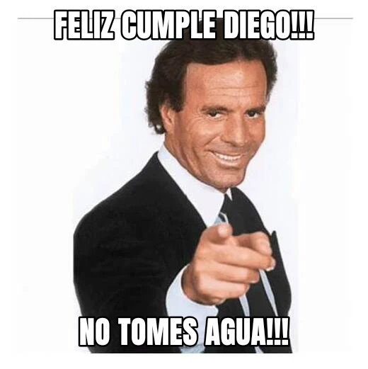 Feliz cumple Diego!!! No tomes agua!!!