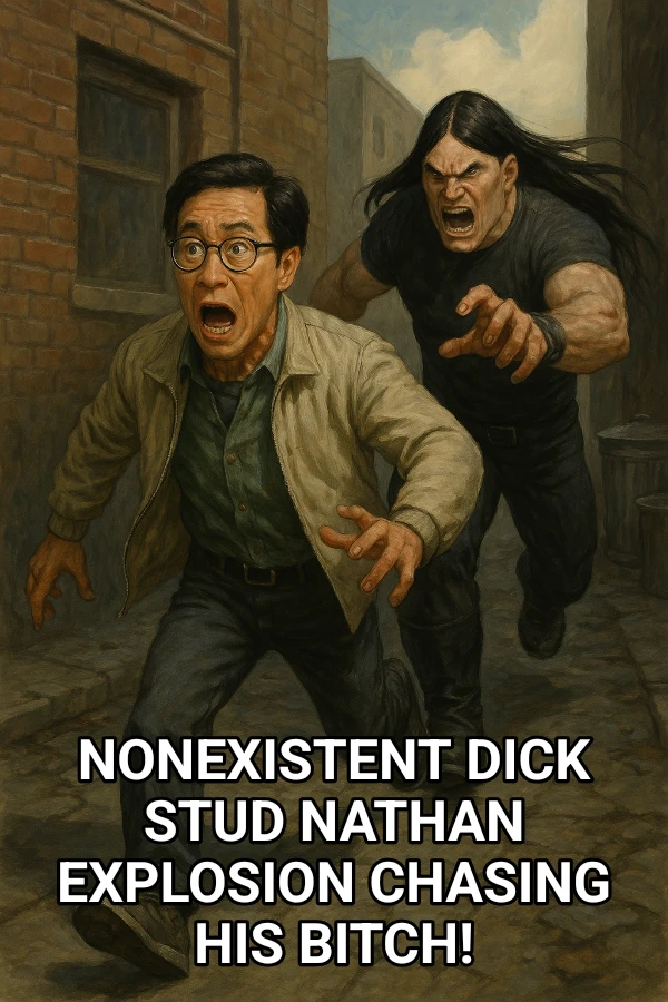 nonexistent dick stud nathan explosion chasing his bitch!