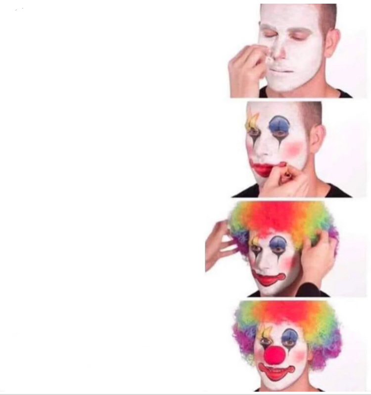Payaso Maquillandose
