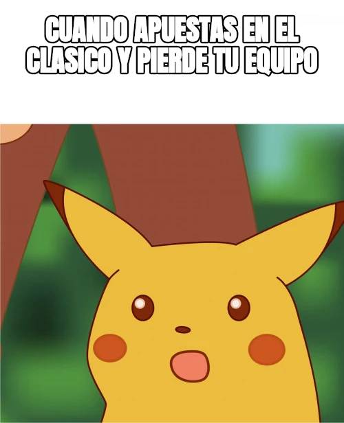 cuando apuestas en el clasico y pierde tu equipo