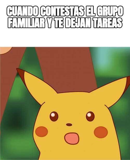 cuando contestas el grupo familiar y te dejan tareas