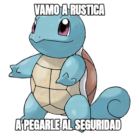 VAMO A RUSTICA A PEGARLE AL SEGURIDAD 