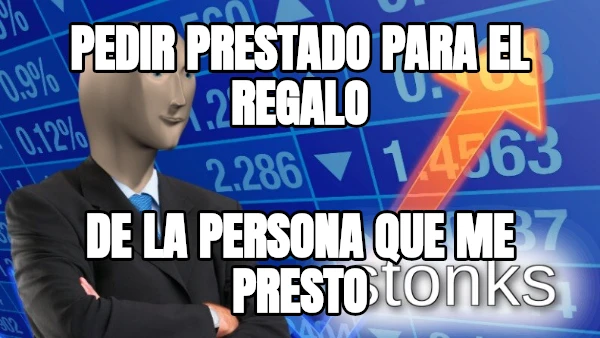 pedir prestado para el regalo de la persona que me presto