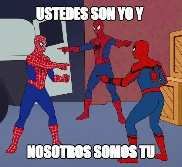 ustedes son yo y  nosotros somos tu