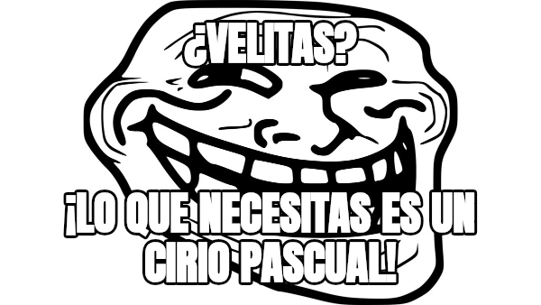 ¿VELITAS? ¡LO QUE NECESITAS ES UN CIRIO PASCUAL!